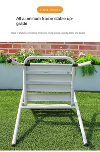 Ensemble de meubles de camping en aluminium pliable, léger et durable, pour l'extérieur, <span class=keywords><strong>table</strong></span> et chaises rondes pour patio, café, terrasse - Product Image 5