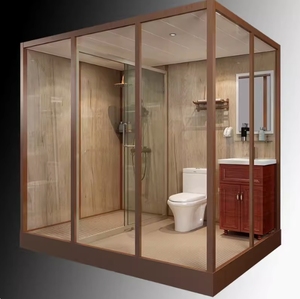 Salle <span class=keywords><strong>de</strong></span> bain préfabriquée tout-en-un, cabine <span class=keywords><strong>de</strong></span> douche modulaire avec toilettes pour la maison, les camping-cars et les hôtels - Product Image 3
