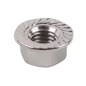 Écrous à bride hexagonale métriques 12 mm en acier inoxydable 304 classe 8, filetage standard zingué - Product Image 5