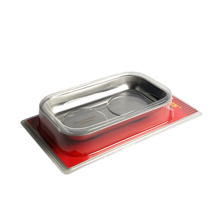240*140MM de <span class=keywords><strong>acero</strong></span> <span class=keywords><strong>inoxidable</strong></span> de <span class=keywords><strong>430</strong></span> discos cuadrado <span class=keywords><strong>magnético</strong></span> bandeja para reparación de automóviles - Product Image 2