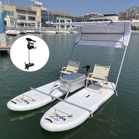Bateau pneumatique électrique de loisirs, mini-bateau de pêche, moteur électrique, propulseur électrique