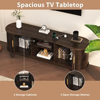 Meuble TV en bois fait main de luxe moderne, console multimédia pour hôtel, appartement, salon, table de rangement