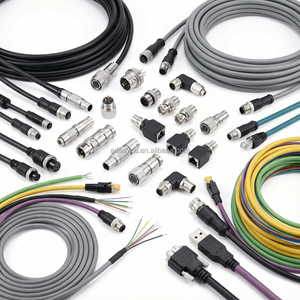 カスタマイズされた5M 10M防水IP67ブルーPURケーブル産業用カメラBaumer GIGE Vision M12 Xコード化RJ45ケーブル8ピンコネクタ - Product Image 3