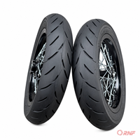 Kit de roues de conversion Supermoto à jantes larges avant et arrière, pneu semi-slick 90/90-12 pour moto tout-terrain Surron Light Bee, amélioration de marché secondaire