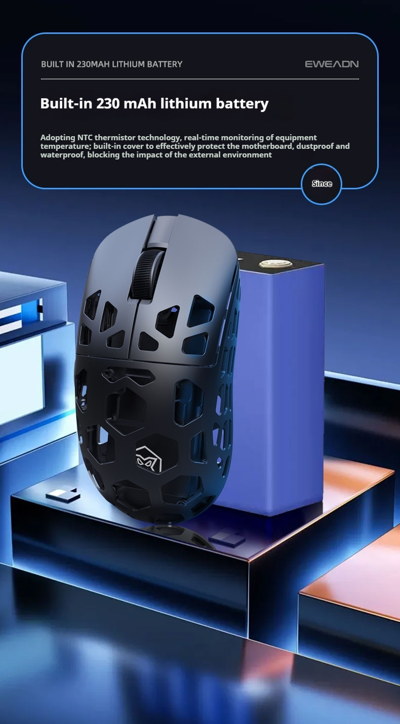 EWEADN L1マグネシウム合金RGBワイヤレスゲーミングマウス8K FPS軽量