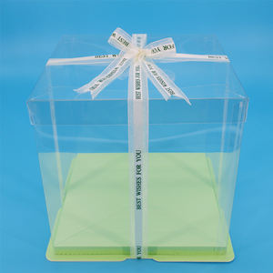 Прямая Продажа с завода, прозрачная упаковка для выпечки, прозрачная коробка для торта в 9 дюймов, <span class=keywords><strong>2</strong></span> слоя - Product Image 6