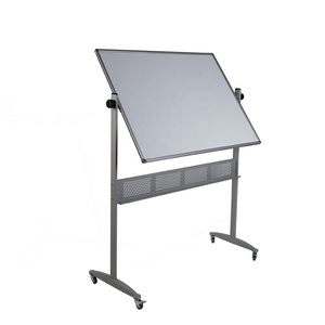 Pizarra blanca ajustable de 90x60cm para móvil, tablero de anuncios de enseñanza con rueda Flexible para escuela, hogar, Metal duradero económico - Product Image 5