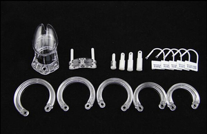 อุปกรณ์ล็อคองคชาตชายแบบพลาสติก ปรับขนาดได้ สำหรับการเล่น BDSM - Product Image 4