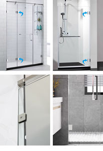 Ağır kare pirinç paslanmaz çelik duş camı korkuluk kelepçe paslanmaz çelik cam kelepçe - Product Image 6