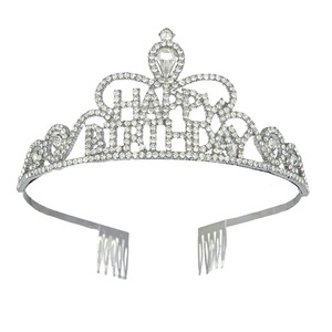 Accessoires de mode pour la tête : Couronne de mariée, <span class=keywords><strong>serre</strong></span>-tête princesse en cristal, style rétro romantique - Product Image 1