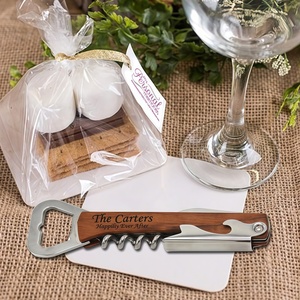 Cadeaux personnalisés pour invités de mariage, ouvre-bouteilles en gros, tire-bouchons personnalisés, cadeaux pour amateurs de <span class=keywords><strong>vin</strong></span>, coffret ouvre-<span class=keywords><strong>bouteille</strong></span> en cuir - Product Image 4