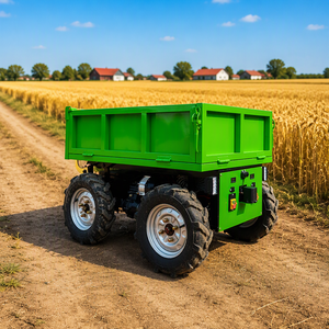 Mini Dumper Elettrico, Carrello da Giardino Motorizzato, Carro Utilitario Resistente per il Trasporto di Mangimi in Fattoria - Product Image 1