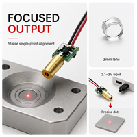 Module laser rouge 650 nm 5 mW, tête de positionnement industrielle à point unique avec pilote PCB 2,1-3 V, outils, instruments, accessoires, général