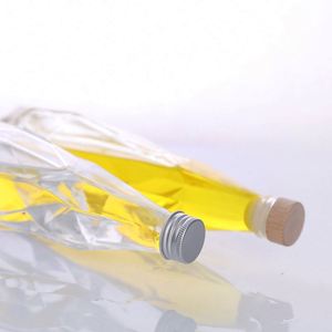 Nouvelle conception, bouteille de vin, de vodka ou de tequila en verre écologique de forme ronde de 350 ml, 500 ml, 750 ml avec bouchon à vis en aluminium et gravure - Product Image 5