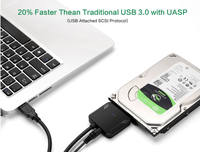 Adattatore da SATA a USB, Cavo Convertitore USB 3.0 a SATA 3 per HDD SSD da 3,5 Pollici, Cavo Adattatore USB SATA