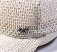 Gorra de béisbol informal y versátil con visera hueca, de color sólido, transpirable, de malla, con protección solar