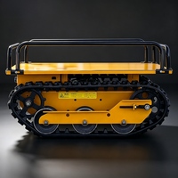 1,5 Tonnen Ferngesteuerter Elektrischer Raupentransporter - 1500kg Kapazität Motorisierter Kettenfahrzeug Mini-Dumper für Landwirtschaft & Industrie