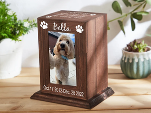 Wooden Keepsake <b>Box</b> Urn Ashes - Product Image 2