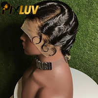 Pelucas de Cabello Humano Virgen al por Mayor, Grado 12A/15A, Marca Brasileña Pixluv, Encaje Completo HD sin Pegamento para Cabello Virgen sin Procesar