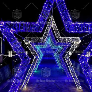 Outdoor Waterproof 3D Christmas Arch Tunnel LED Motif <b>Light</b> For Commercial Display - Product Image 6
