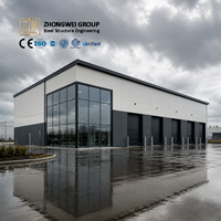 ZW Yeni Tasarım Rüzgar Dayanımlı Çelik Levha Depo Özelleştirilmiş Atölye Binası Prefabrik Çelik Fabrika Binası