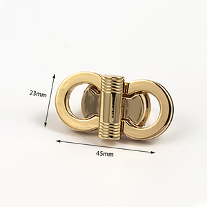 Cierres de Seguridad de Diamante Resistentes en Oro Claro para Bolsos de Lujo, Cierres Giratorios Fuertes, Cierre de Bolsa con Giro, Elegantes Hebillas de Doble Bloqueo - Product Image 6