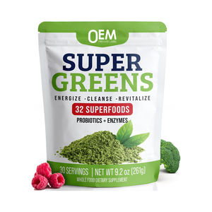 OEM/ODM <b>Super</b> Greens Probiotics <b>Enzymes</b> Detox Green Tea Matcha Powder Vegan for Gut Health Immune Support & Antioxidant - Product Image 1
