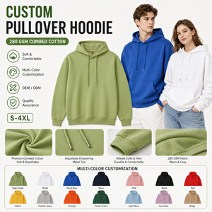 Sudadera con Capucha Personalizada con Logotipo, 280GSM, Algodón Peinado, Unisex, Venta al Por Mayor, Sudadera de Felpa Premium, Verde Salvia - Product Image 1