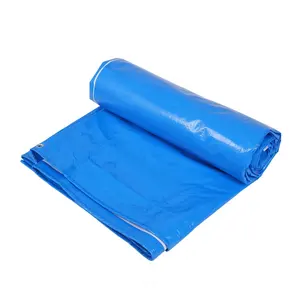 Kain HDPE tahan air terpal PE biru untuk bahan tenda luar ruangan