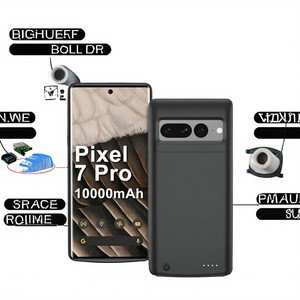 <span class=keywords><strong>Custodia</strong></span> <span class=keywords><strong>Power</strong></span> <span class=keywords><strong>Bank</strong></span> Portatile in Silicone Liquido da 10000mAh per Google Pixel 6 8 PRO, Cover Caricabatterie per Telefono Cellulare - Product Image 2