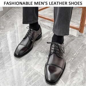 Zapatos de Hombre de Alta Calidad, Color Negro, para Oficina, Bodas, Eventos Formales, Reuniones, Compras, Fiestas de Lujo - Product Image 4