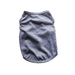 HOMEPLANET ベストセラー 高級 100% ポリエステル 犬用ペット服 夏用 無地シャツ - Product Image 5