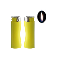 Briquet électronique personnalisé avec logo imprimé et briquet LED grande taille, économique et élégant, en plastique, avec boîte de présentation