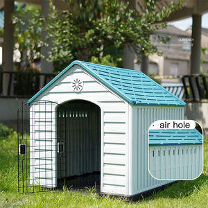 Caseta Moderna Impermeable para Perros Grandes, Refugio Exterior de Plástico para Mascotas con Ventilación - Product Image 5