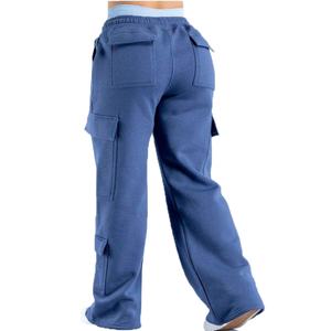 Pantalones Deportivos Cargo de Alta Calidad para Mujer, Transpirables, con Cintura Elástica, Pierna Recta y Ancha - Product Image 5