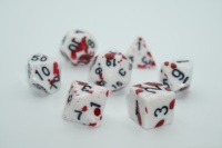 Vampir zar-kan zar D & D set-düzensiz sprey nokta sıçramak Polyhedral RPG oyun zar-D20, Dungeons & Dragons 7 Set