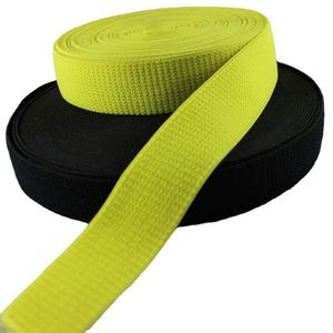 2.8cm Black Pulled Hair Soft Polyester Nylon Elastic Band Webbing Clothing Accessories Custom Brand - Product Image 4