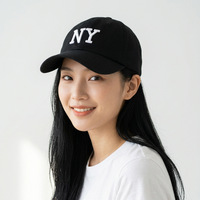 Gorra de Béisbol de Moda de EE. UU., Personalizada con Bordado de Letras en Color Sólido, Diseño Deportivo de Nueva York, Gorra de Béisbol de Los Ángeles