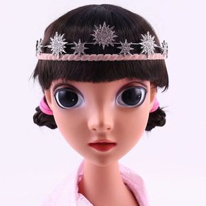 Mode multicolore diamant étoile breloque bandeau tête bijoux accessoires strass enfants bandeau - Product Image 3
