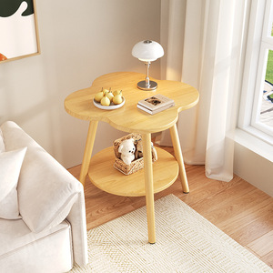 Hiện Đại Tối Giản Gỗ Óc Chó Bàn Cà Phê 50*50*50Cm Trung Quốc Midcentury Có Thể Điều Chỉnh Bảng Bên Cho Phòng Chờ Cho Thuê - Product Image 3