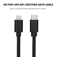 Cable de Carga Rápida USB C a Lightning para iPhone con Certificado MFI de Fábrica, 1m/2m/3m, 20W, para iPhone 11, 12, 13, 14 Pro Max