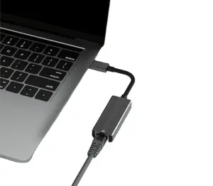 محول إيثرنت صغير الحجم من سبائك الألومنيوم USB 3.0 إلى منفذ شبكة rj45 من النوع c محول USB c