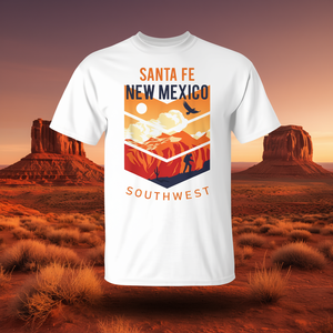 Santa Fe New Mexico Southwest T-shirt vintage in cotone unisex per adulti - Product Image 3