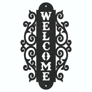 Premium Quality Laser Cut <b>Metal</b> Welcome <b>Plate</b> For Entryway Wall Home Decor For Indoor Outdoor Uses From Indian Supplier - Product Image 1