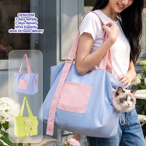<b>Pet</b> <b>Carrier</b> Luxury Breathable Polyester <b>Pet</b> <b>Carrier</b> Backpack Large Capacity Adjustable Crossbody Shoulder Strap Cartoon Design - Product Image 1
