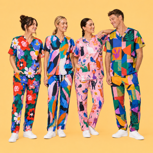 Divise Mediche di Alta Qualità con Stampe Animali Multicolore per Donne, Set di Uniformi Mediche, Camici <span class=keywords><strong>Medici</strong></span>, Uniformi da Infermiere per Laboratorio - Product Image 3