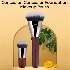 Factory High Quality Pro Flat Foundation Face Blush Kabuki Powder Contour Brush For Liquid Cream Makeup Brush Cosmetic Tool