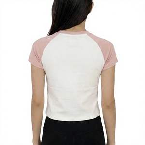 High Quality Women T-<b>Shirts</b> 100% Cotton Soft Breathable Comfortable Casual Tee OEM ODM Design Custom Logo Wholesale - Product Image 3