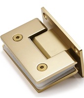 Charnière de douche murale moderne et élégante à 90 degrés en acier inoxydable pour porte de salle de bain, quincaillerie de porte en verre extérieure, pince à verre