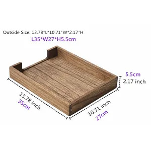 Aangepaste Houten Letterformaat Lade Enkellaags Houttonen Voor Het Laden Van De Dossierlade Voor Kantoor Desktop Organizer